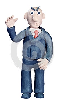 Plasticine businessman