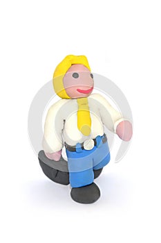 Plasticine businessman