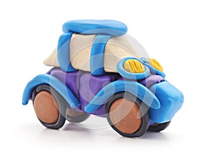 Plasticine car.