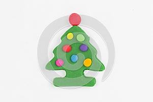 Plasticine christmas tree.