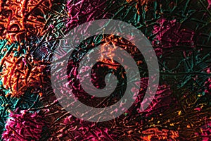 Plasticine color texture in different colors on a modeling board