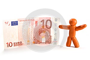Plasticine man and money