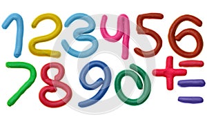 Plasticine numbers photo