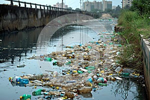 Plastics harm Detrimental plastic waste pollution in the reservoir