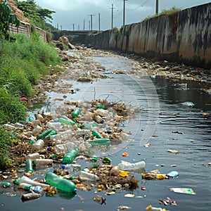 Plastics harm Detrimental plastic waste pollution in the reservoir