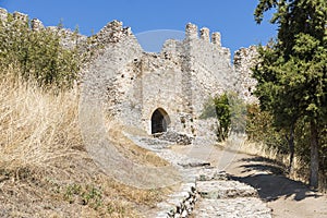 The Platamon Castle is a Crusader castle in northern Greece - Macedonia, Pieria. It is located southeast of Mount Olympus.