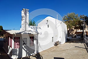 Platanias white church
