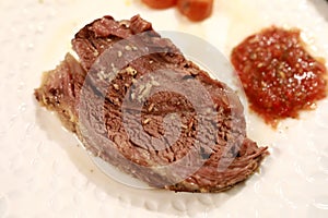 Plate with Baked Beef Shank