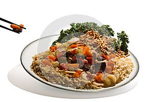 Plate of beef Chow Mein.