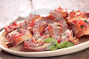 Plate of Bruschetta