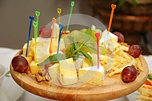 Plate of cheese photo