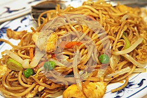 Plate of Chicken Chow Mein