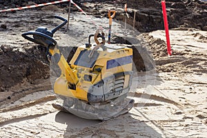 Plate compactor for for soil compaction photo