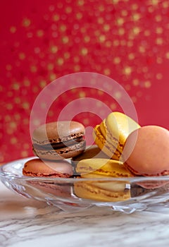 Plate of crispy macarons