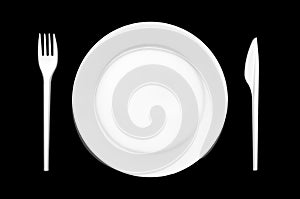 Plate with Cutlery