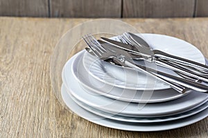 plate and cutlery