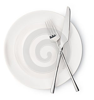 Plate and cutlery