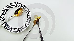 Plate dekor Zebra.