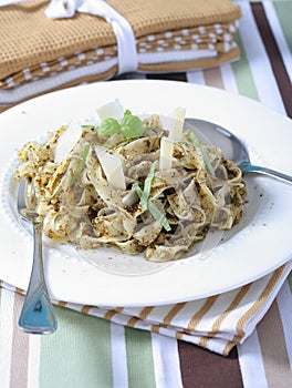 Plate of delicious pasta