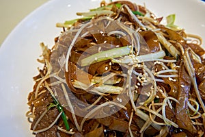 A plate of dry and delicious dry fried beef hor fun