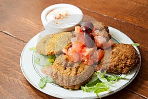 Plate of falafel