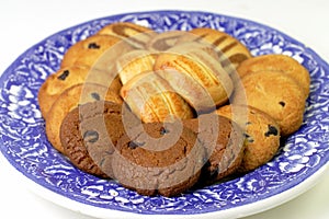 Plate with fancy biscuits