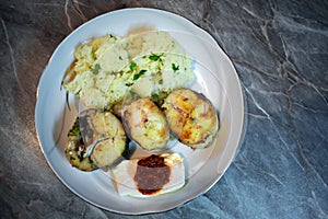 A plate of fish assorted