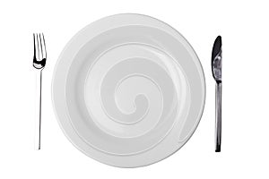Plate, Fork and Table Knife