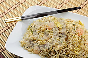 Plate of fried rice