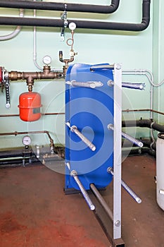 Plate heat exchanger for heating