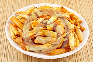 PLATE OF Jack fruit chips,