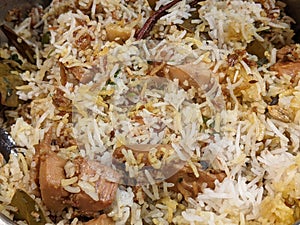 A plate of Jackfruit  Biryani