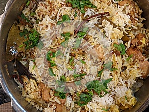 A plate of Jackfruit  Biryani