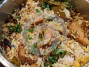 A plate of Jackfruit  Biryani