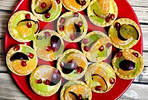 Plate with mini tartes