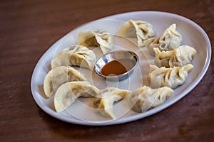 Plate of momo