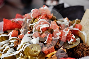 Plate of Nachos photo