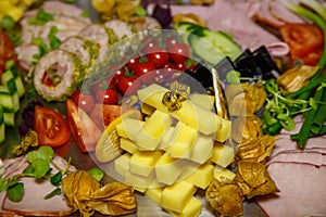 Flatware with appetizers.