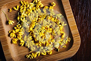 A plate of osmanthus