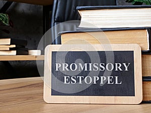 Plate promissory estoppel and books.