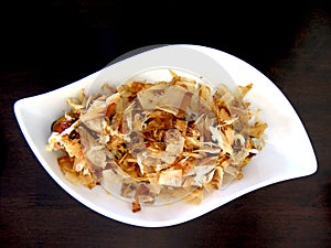 A Plate Of Shreded Cuttlefish