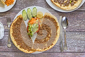 Plate of Sliced Syrian Manakish