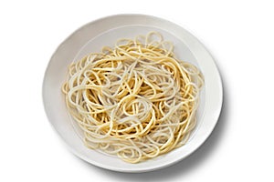 Plate of Spaghetti - Isolated