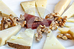 Plate of Spanish cured cheese