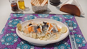 Plate of squid