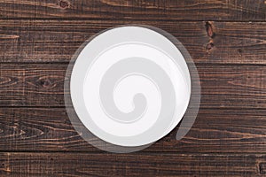 Plate on the table