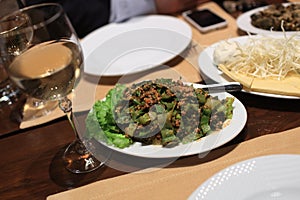Plate of Tabouleh salad