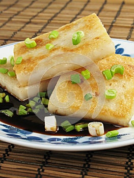 Plate of Taro Cakes