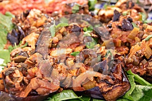 plate of traditional sicilian caponata