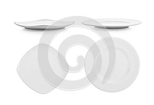 plate on white background